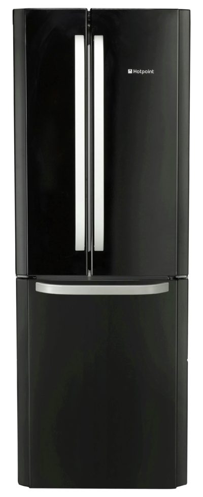 Hotpoint - FFU3DK American - Fridge Freezer - Black